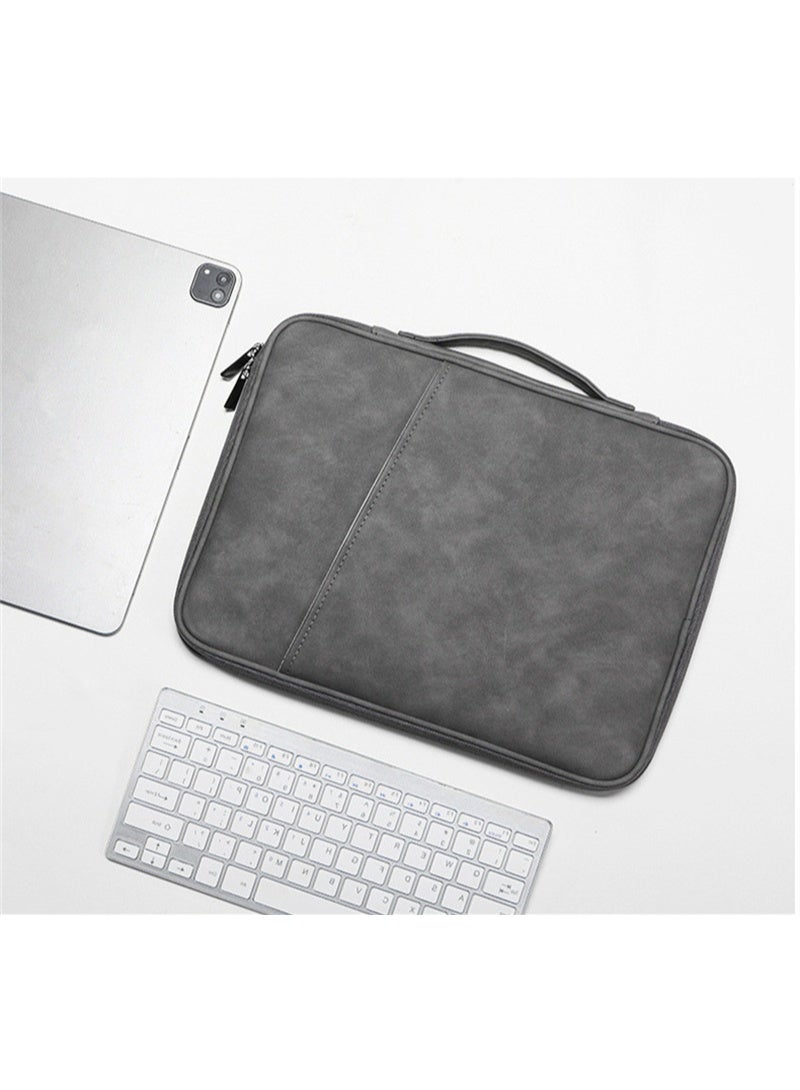 Mazko 13–13.9 Inch Laptop Sleeve PU Leather | Water-Resistant Soft Padded Zipper Case Compatible with MacBook Air 13 & MacBook Pro 13 (2021–2019) Protective Briefcase - Image 4
